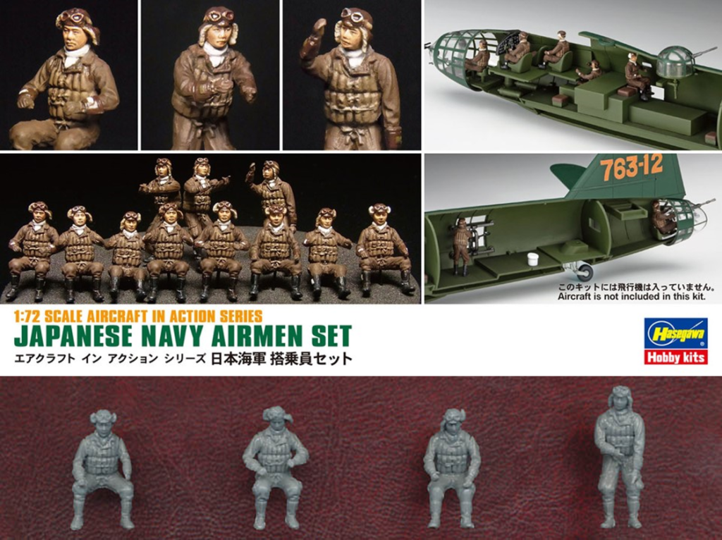 4 Variations 1/76-20mm Scale Metal WWII Japanese Infantry Troops 